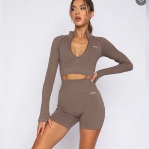 White Fox Zip-Up Jacket